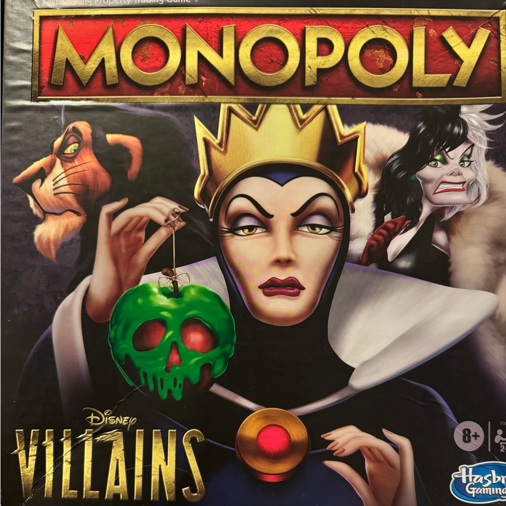 Hasbro  Disney Villains Monopoly game